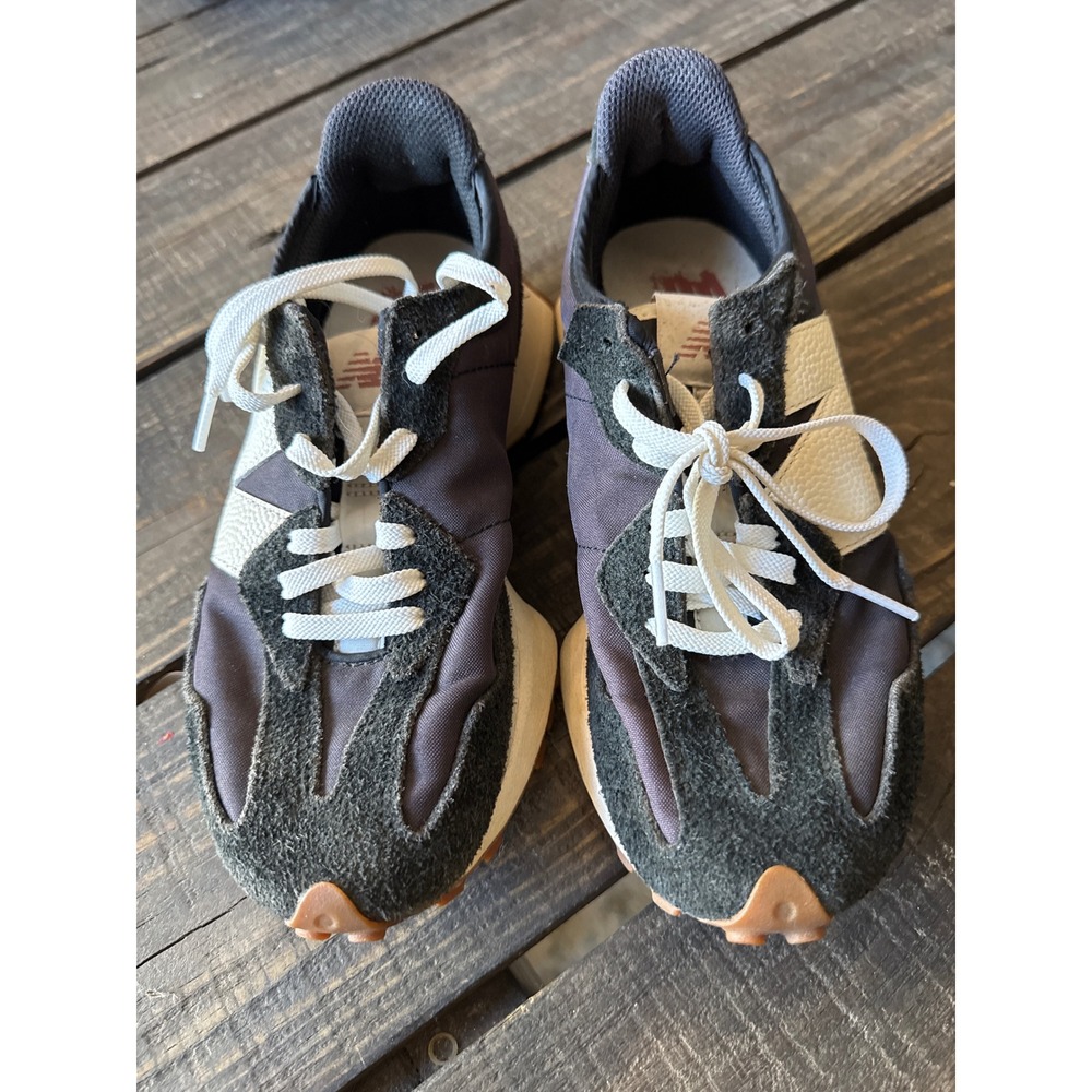 New Balance 327 Magnet Moonbeam Charcoal Grey Sneakers WS327BL Womens 7